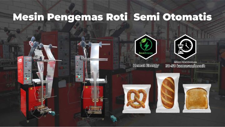 mesin pengemas roti otomatis