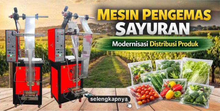 mesin pengemas sayuran