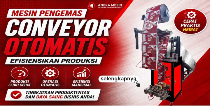 mesin pengemas conveyor otomatis